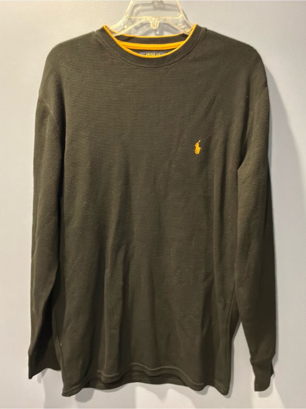Ralph Lauren Polo Classic Black Waffle Weave Shirt